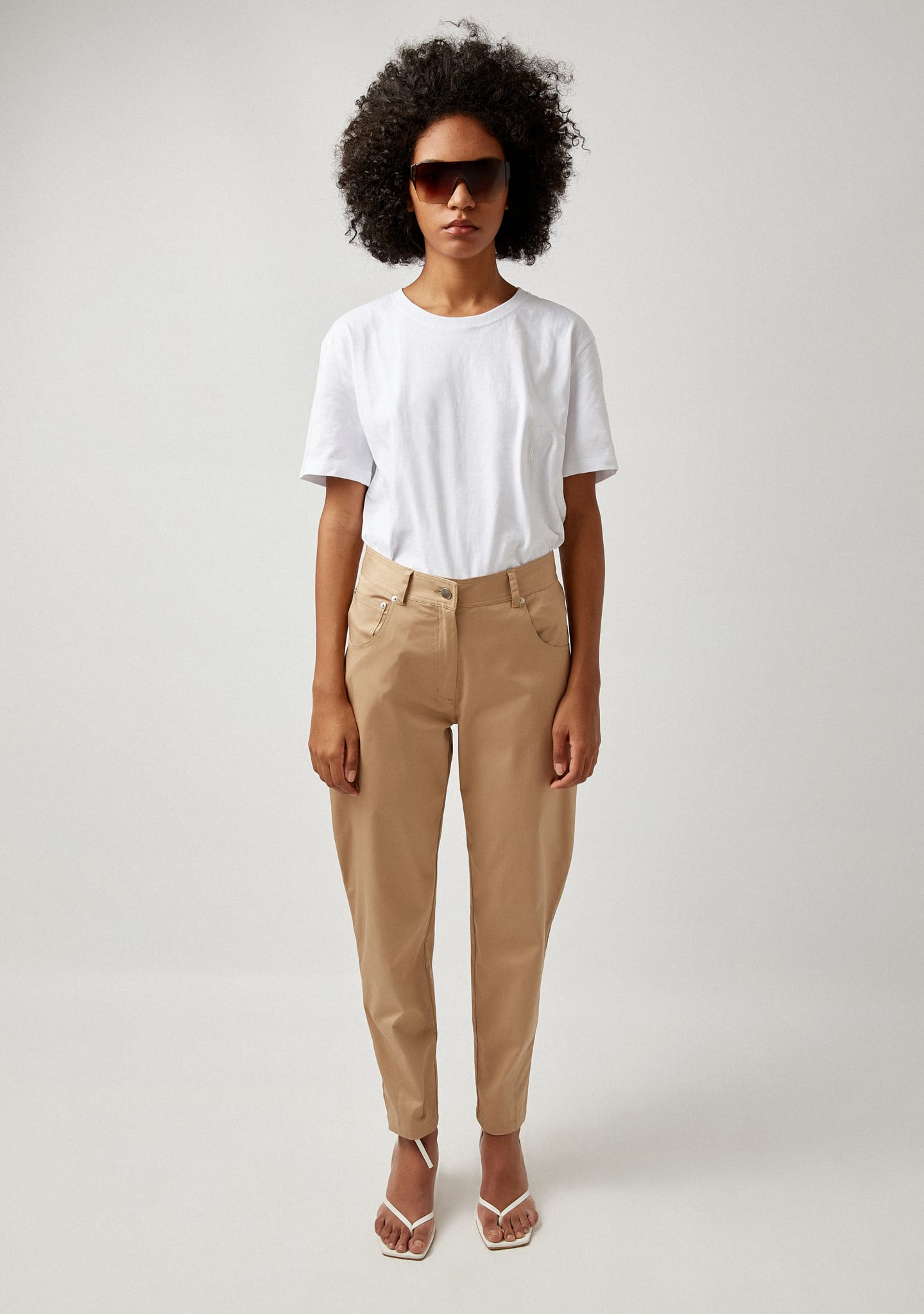 Trousers Cotton Tapered Pants 30190306